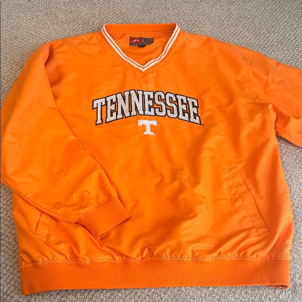 Pro Player Vintage University of Tennessee Pullover Jacket Windbreaker XL